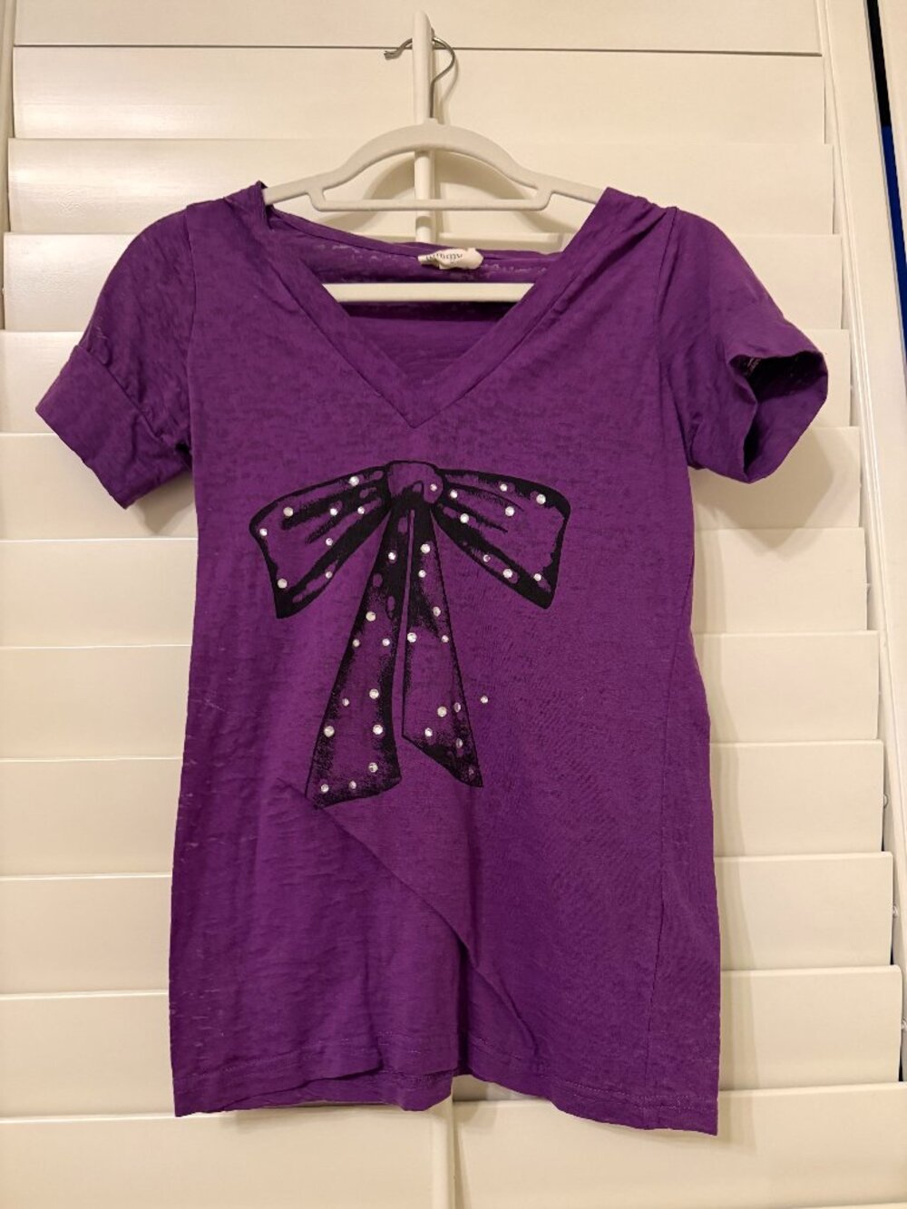 Tommy Girl Tshirt with bow, Medium